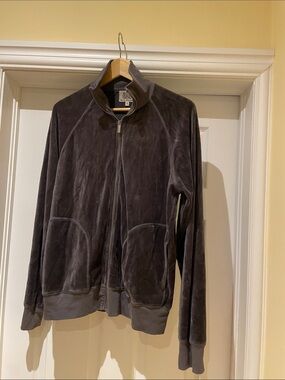 Juicy Couture Track Velour Jacket Y2K Urban Streetwear Made in USA L
